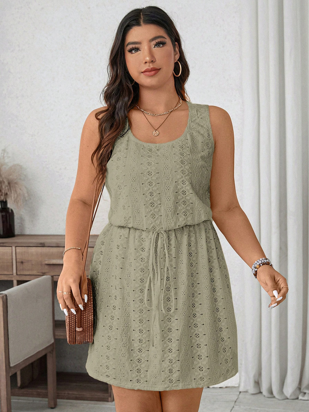 Rochie mini SHEIN, verde