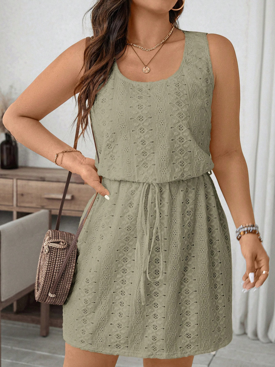 Rochie mini SHEIN, verde