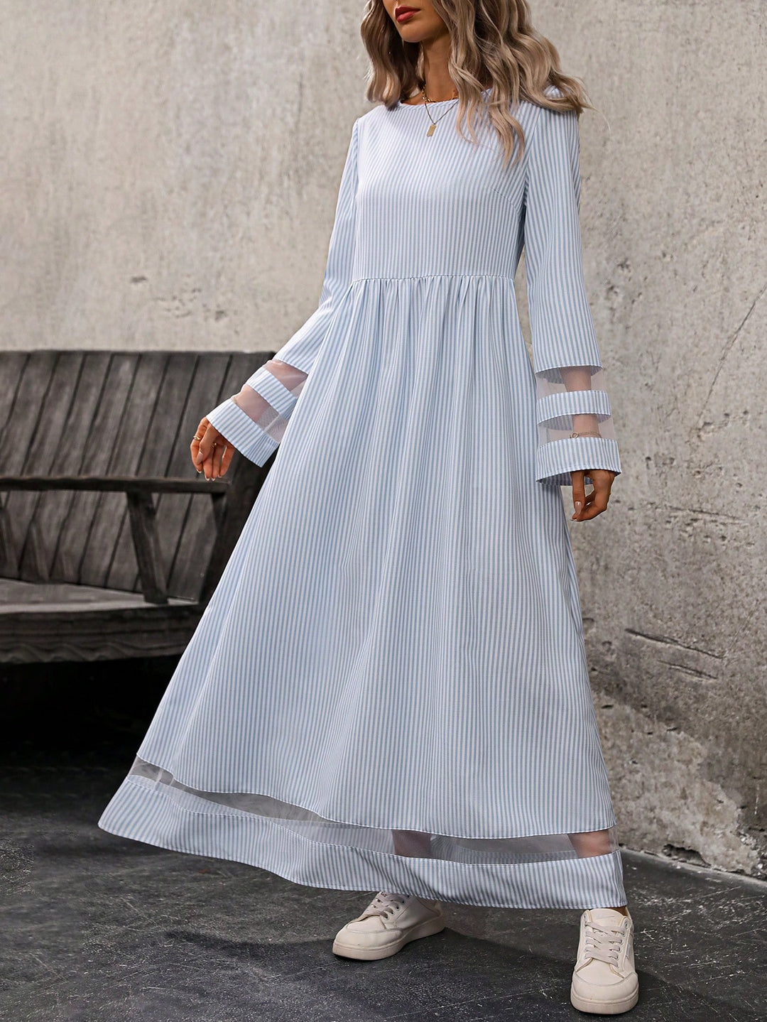 Rochie maxi SHEIN, albastru