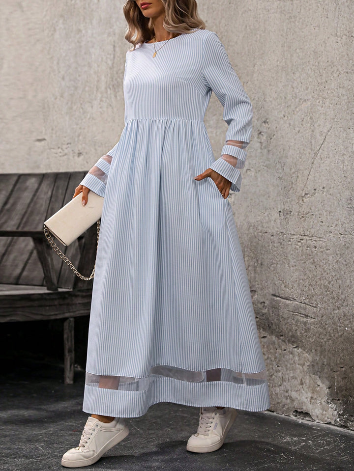 Rochie maxi SHEIN, albastru