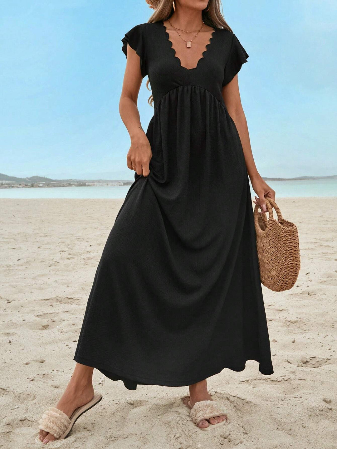 Rochie maxi SHEIN, negru
