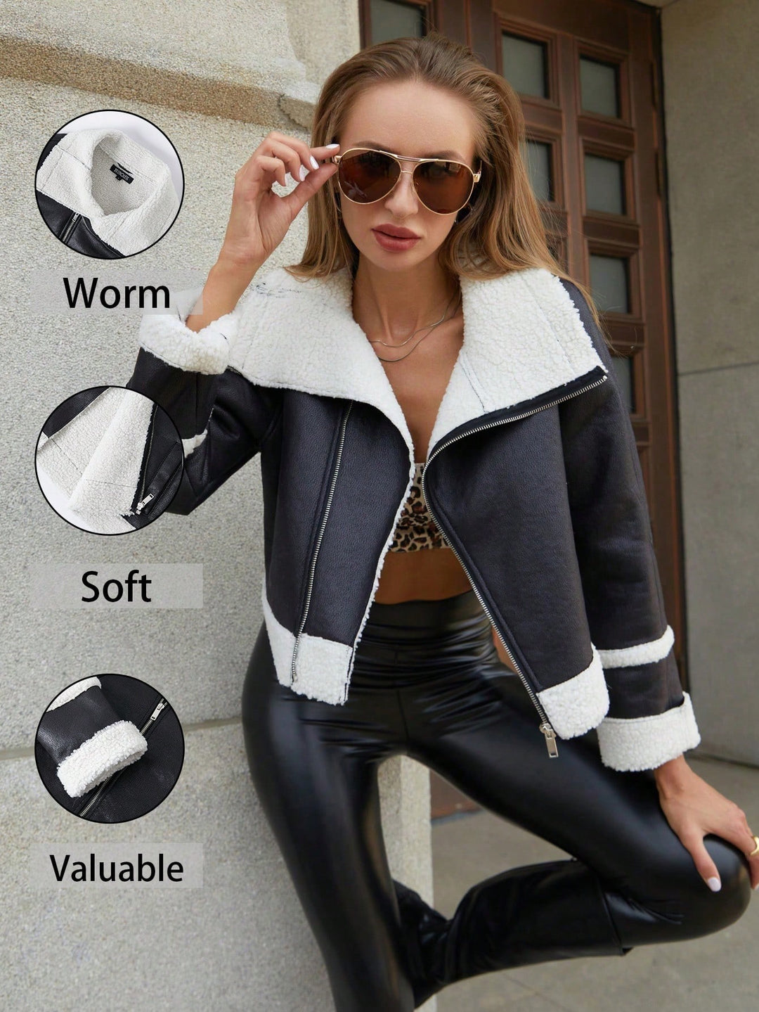 Jachetă SHEIN, negru