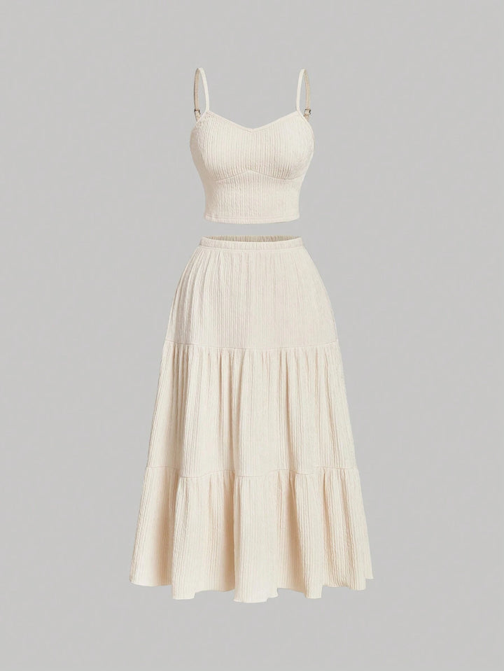 Shein Curve+ jumpsuit, krém