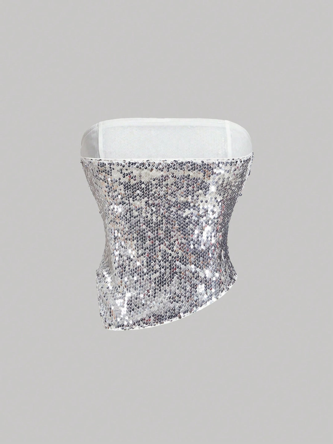 Top SHEIN, argintiu