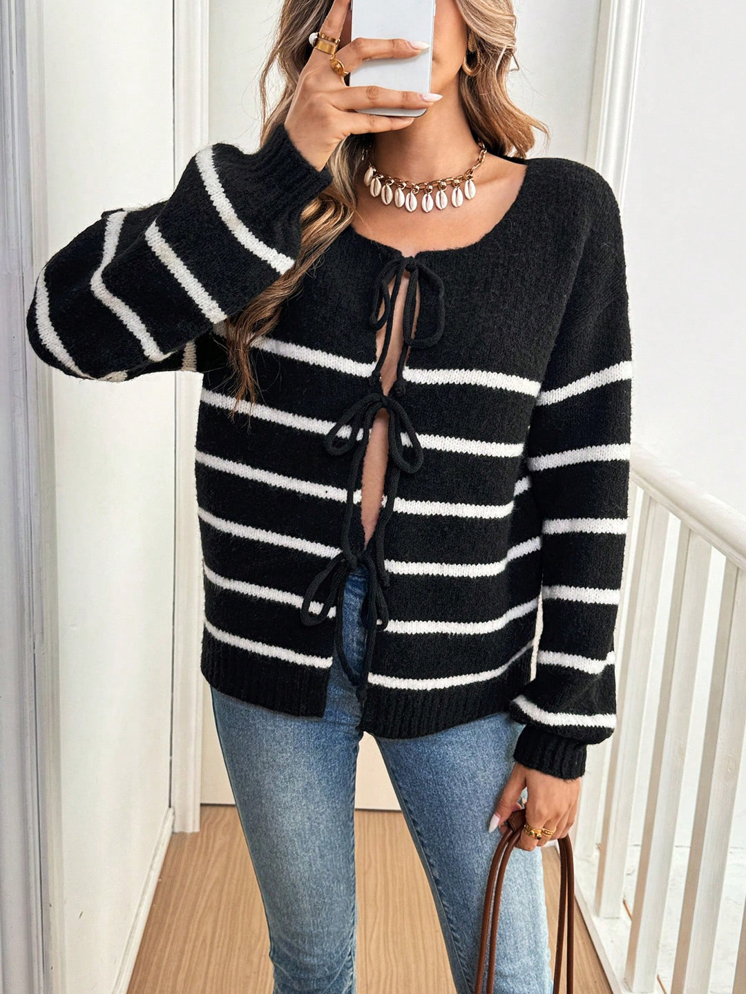 Cardigan SHEIN, portocaliu