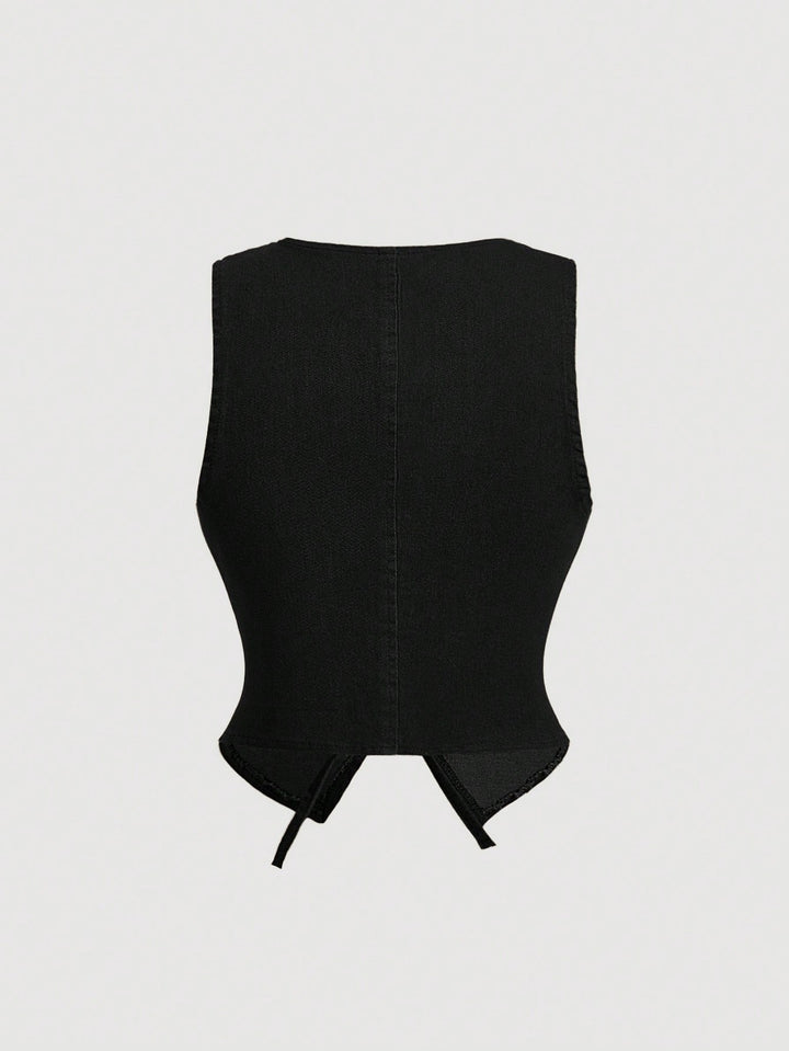 Top SHEIN, negru