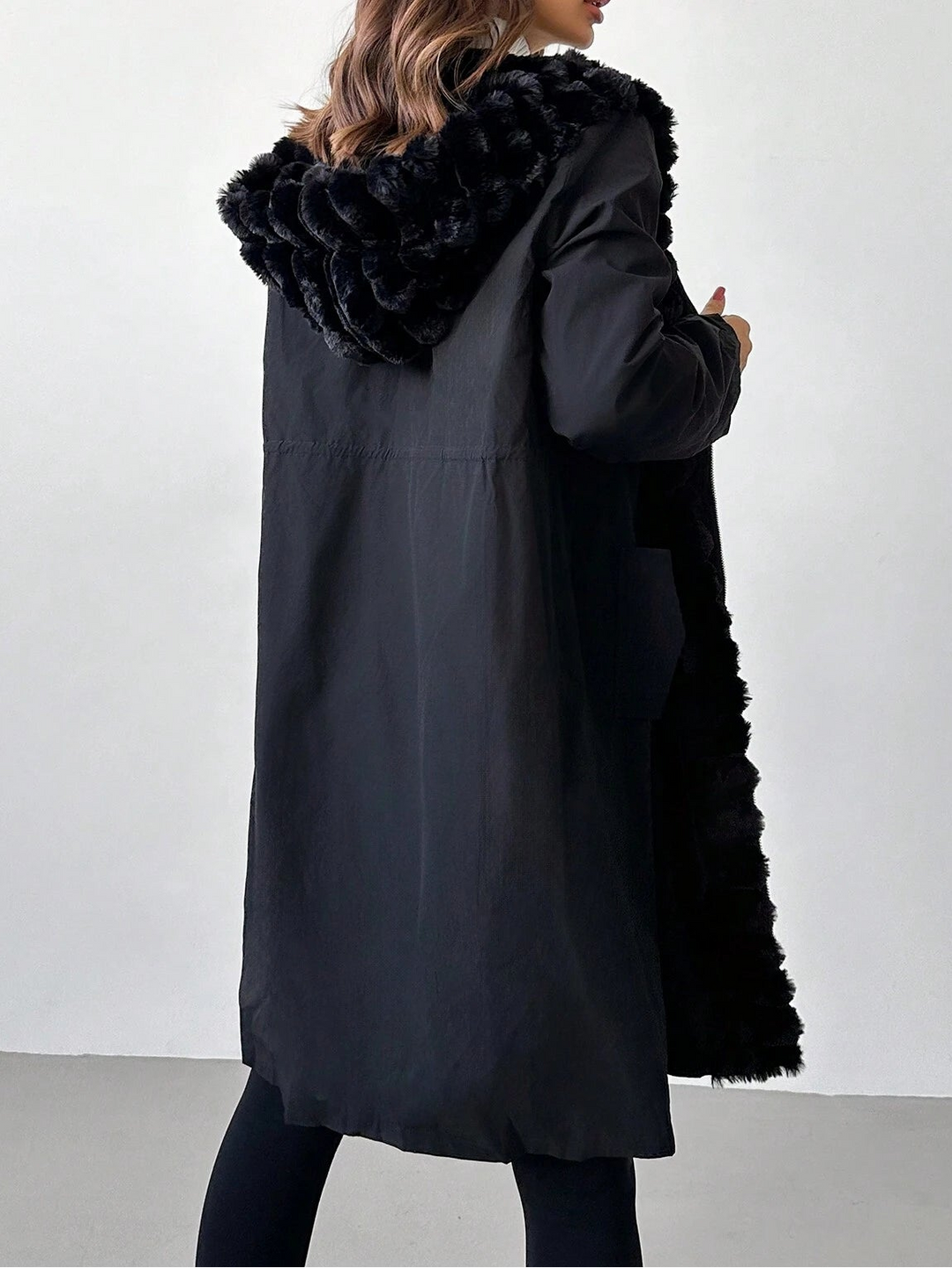 Trench Shein, negru