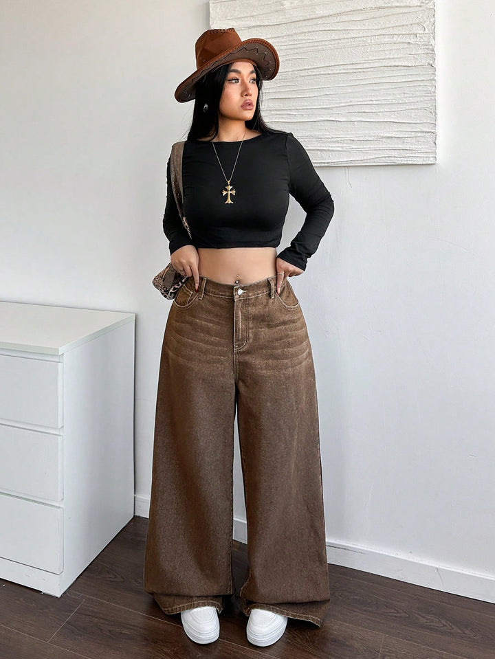 Jeans SHEIN, kaki