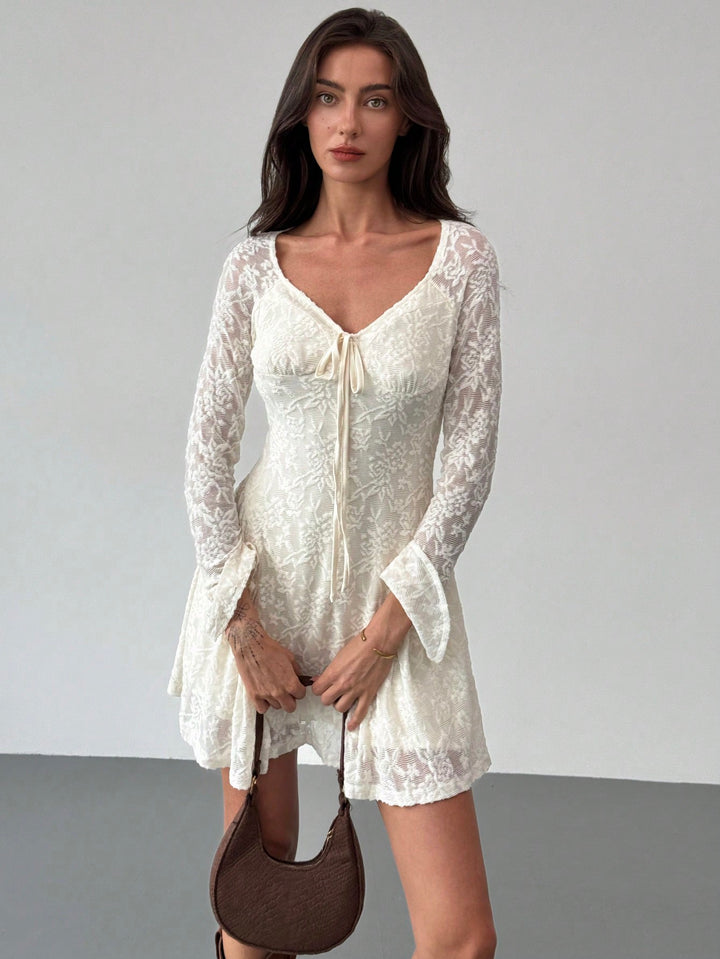 Rochie mini SHEIN, crem