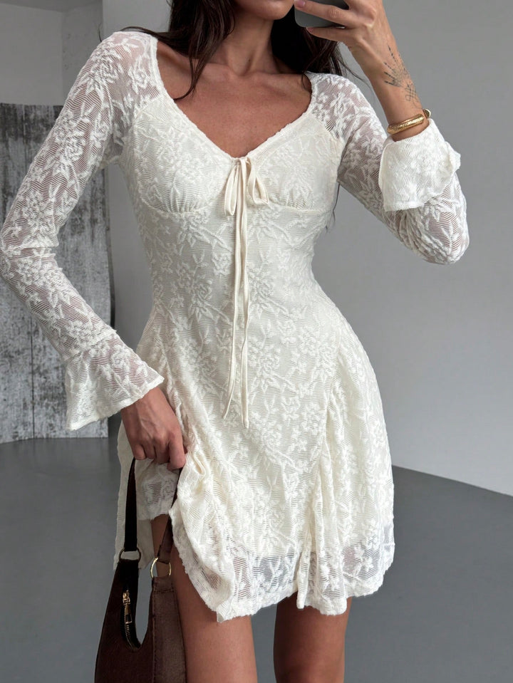 Rochie mini SHEIN, crem