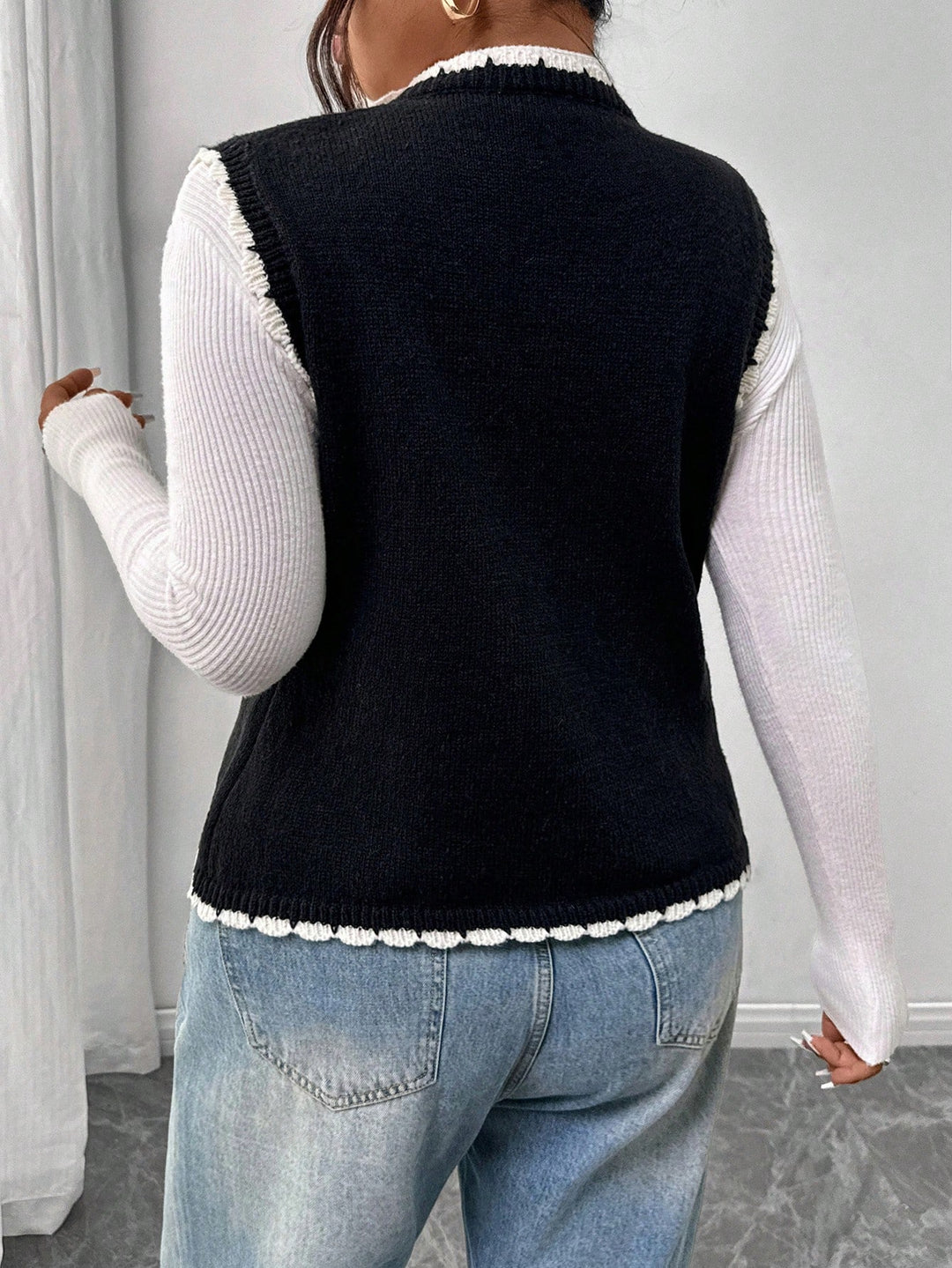 Cardigan SHEIN, alb