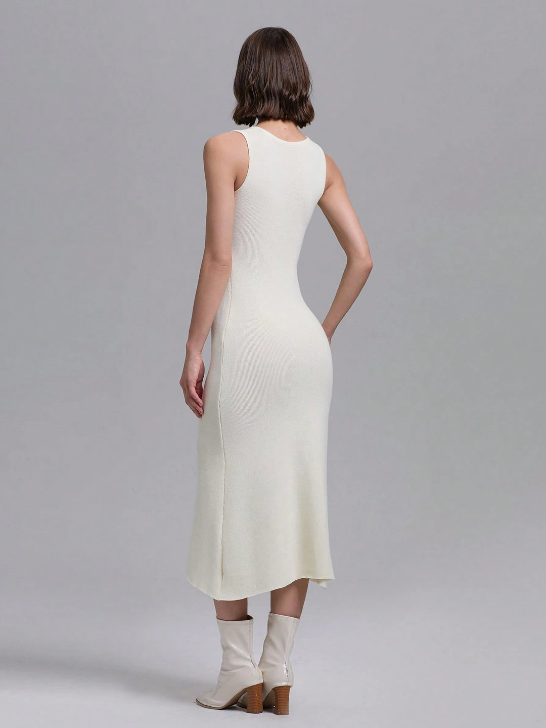 Rochie maxi SHEIN, crem