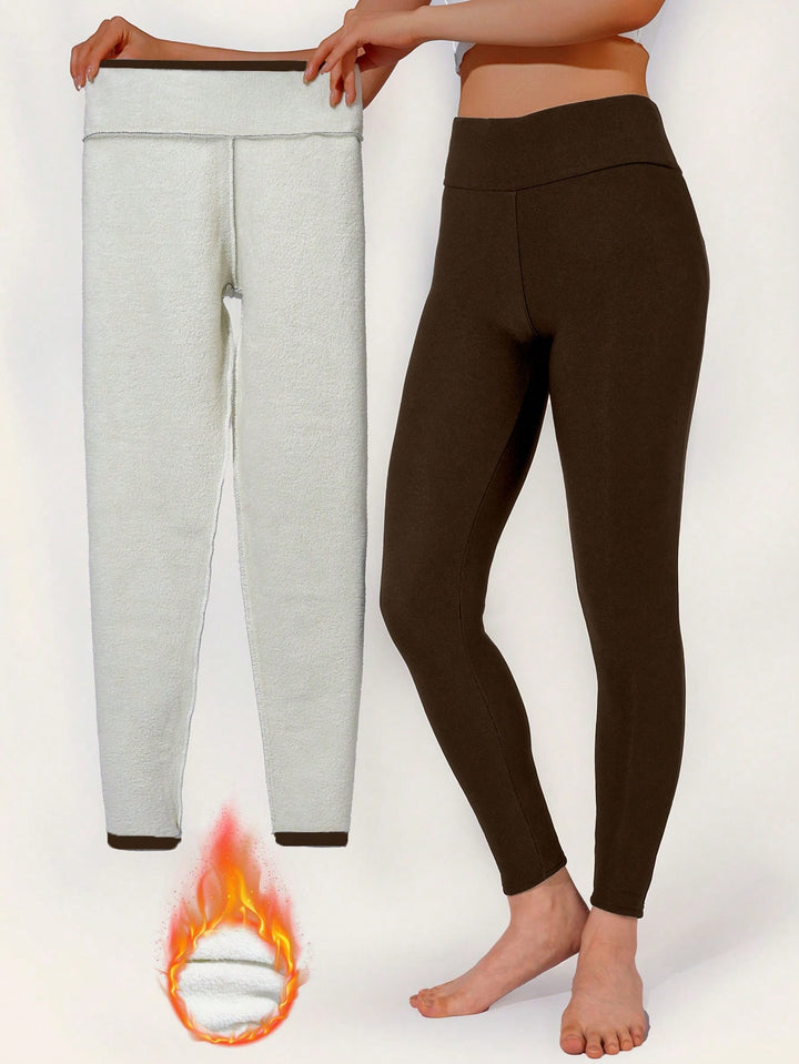 Pantaloni SHEIN, maro