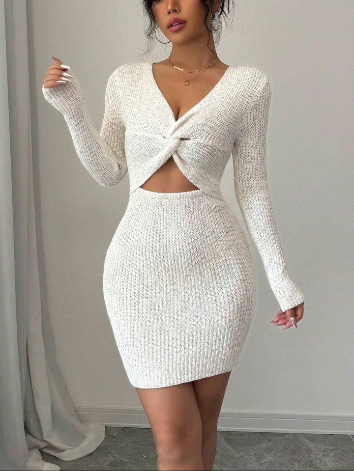 Rochie midi Shein, crem