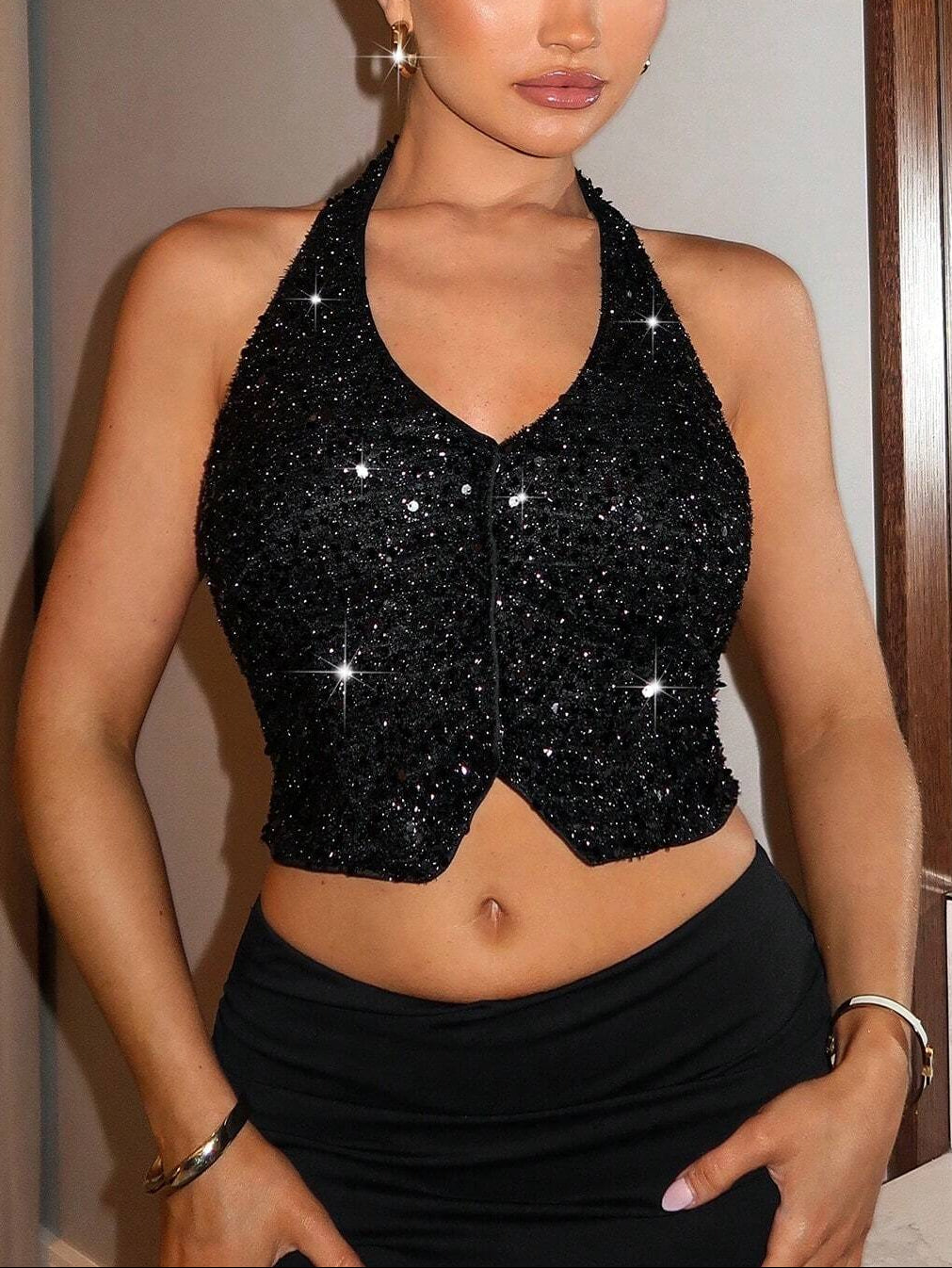 Top Shein, negru