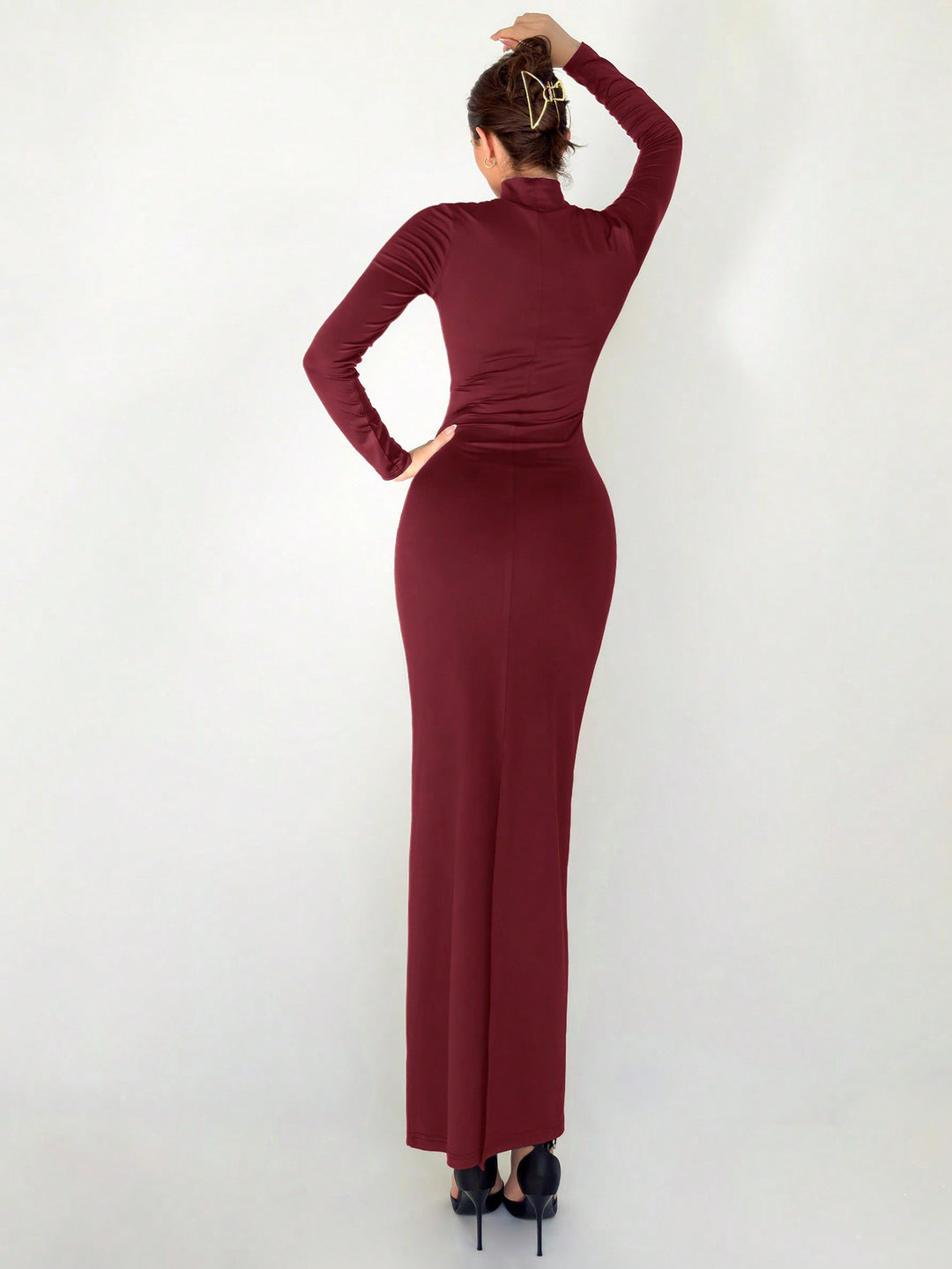 Rochie maxi SHEIN, vișiniu