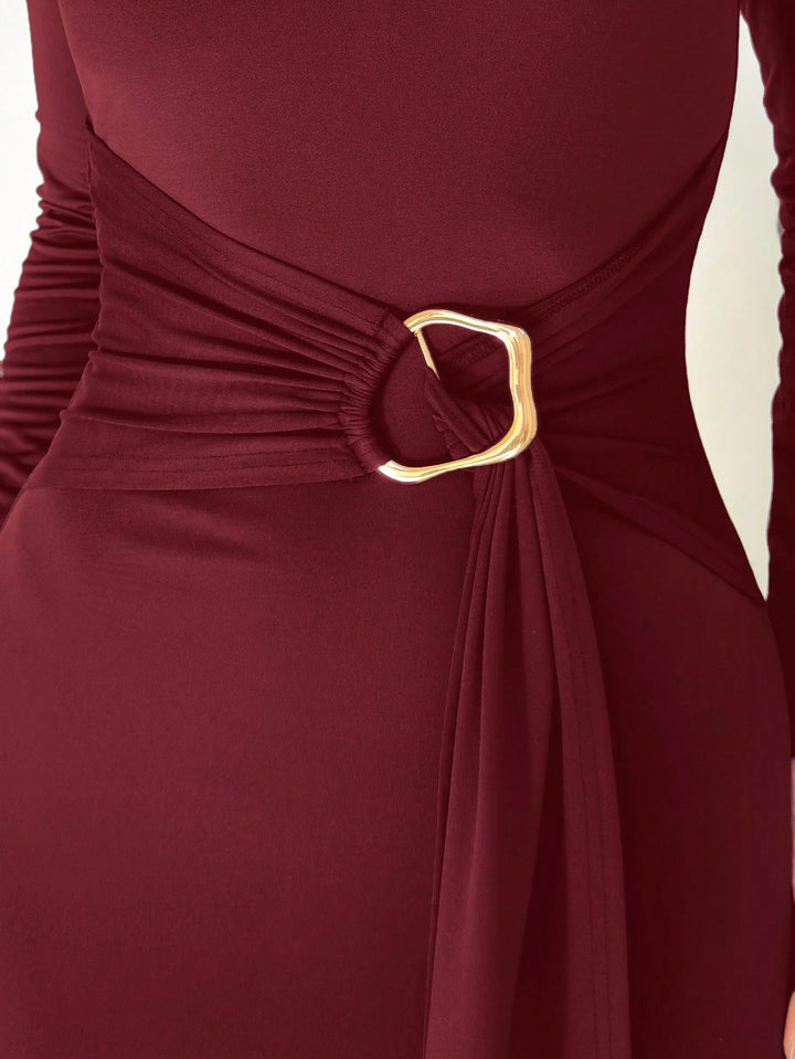 Rochie maxi SHEIN, vișiniu