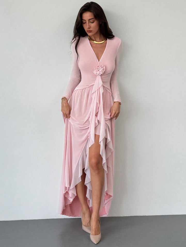 Rochie maxi SHEIN, roz