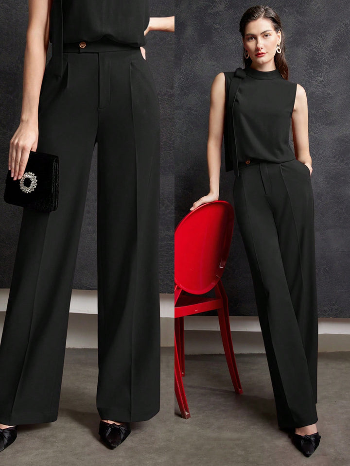Pantalon SHEIN, negru