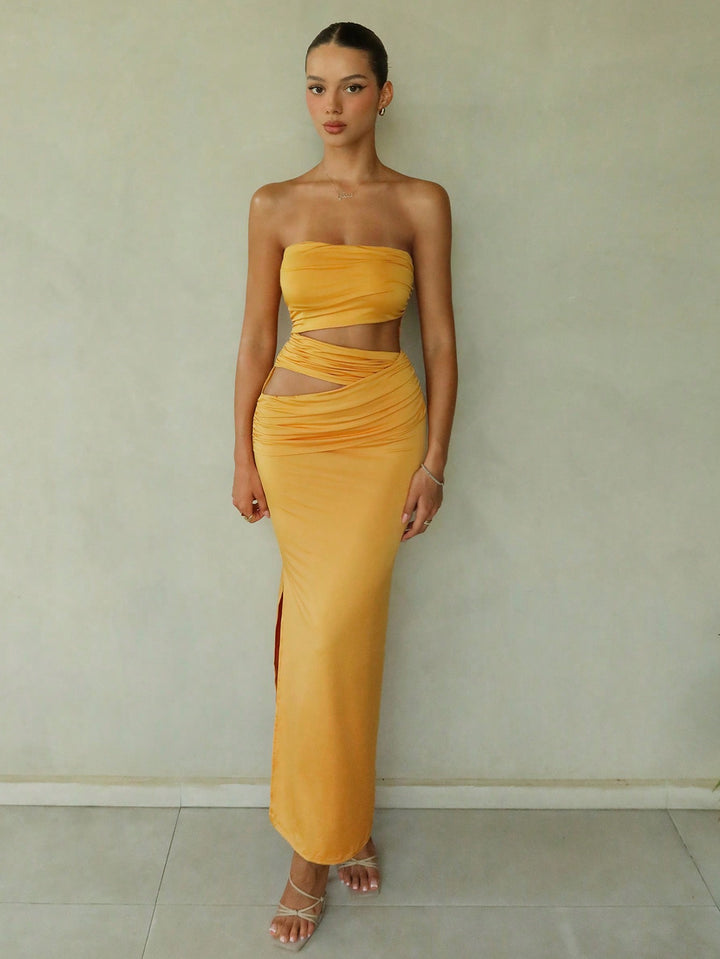 Rochie maxi SHEIN, galben
