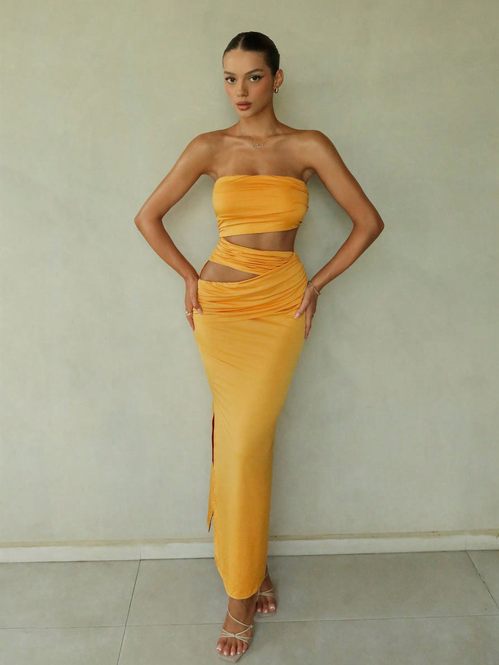 Rochie maxi SHEIN, galben