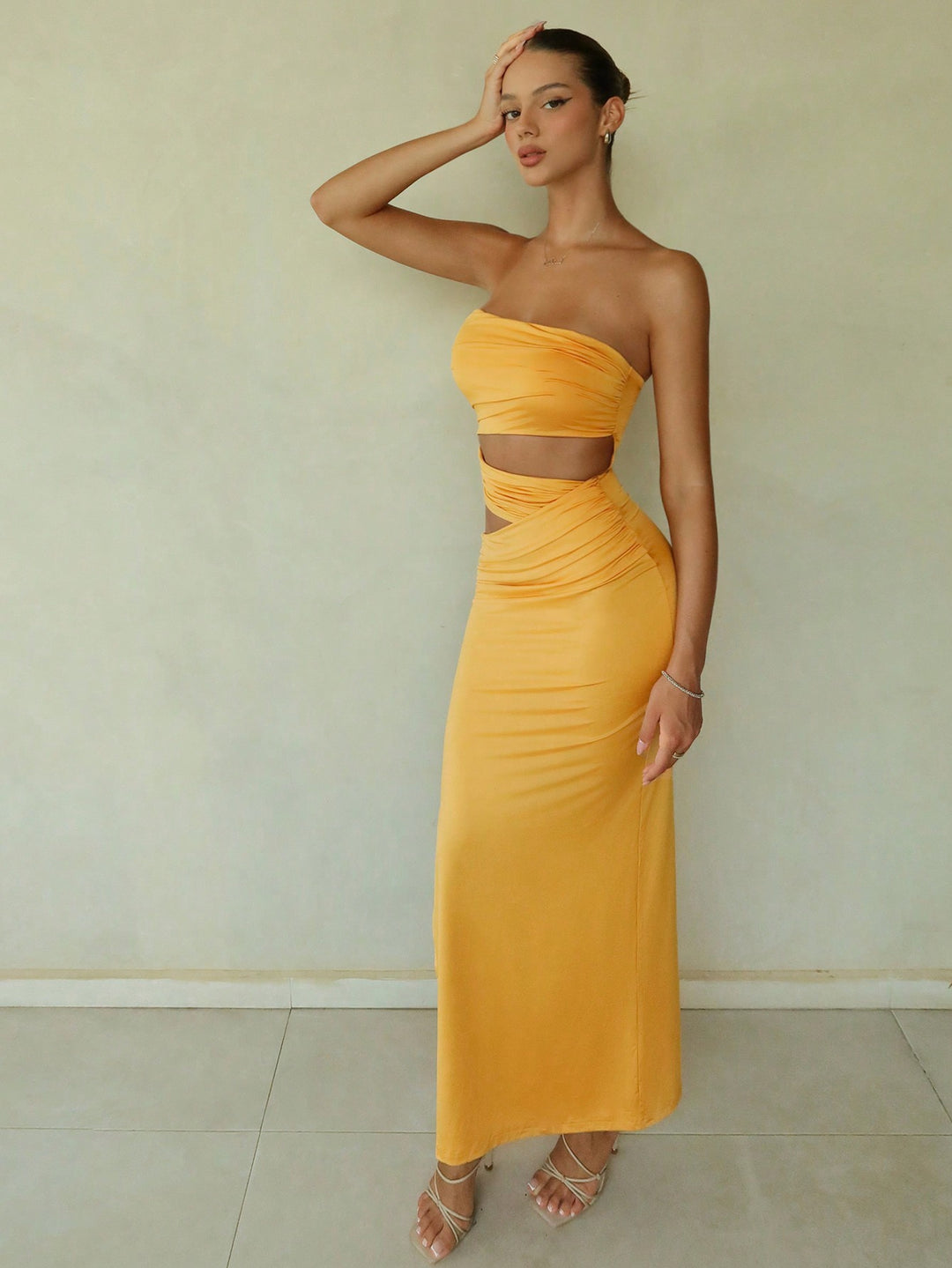 Rochie maxi SHEIN, galben