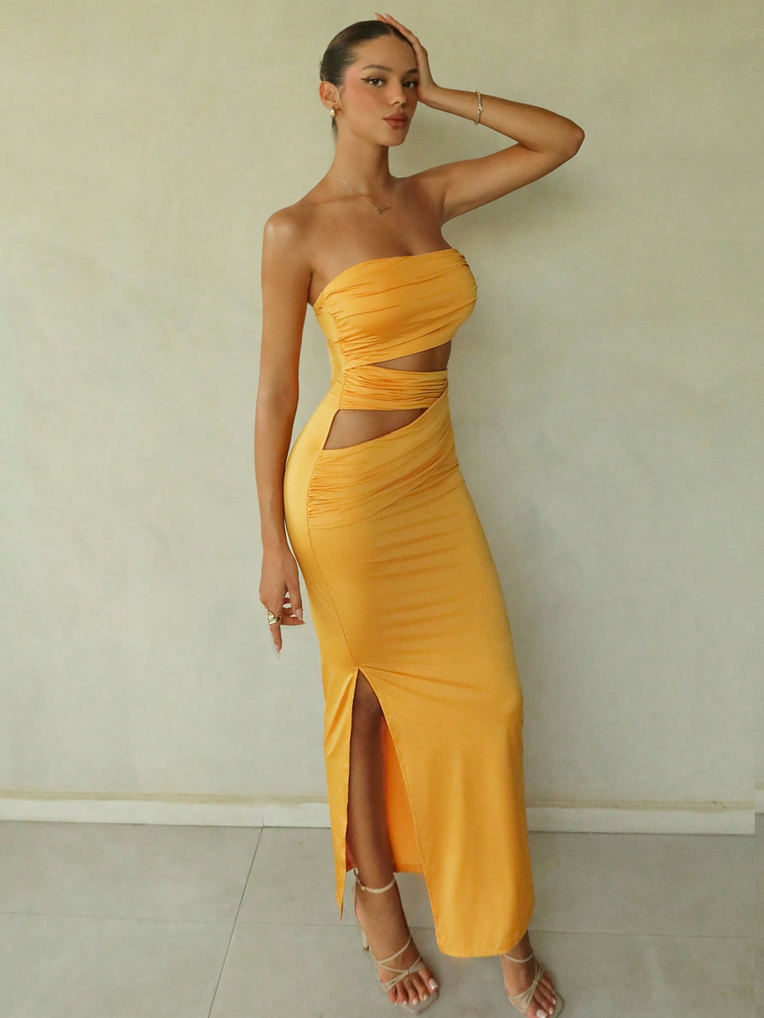 Rochie maxi SHEIN, galben