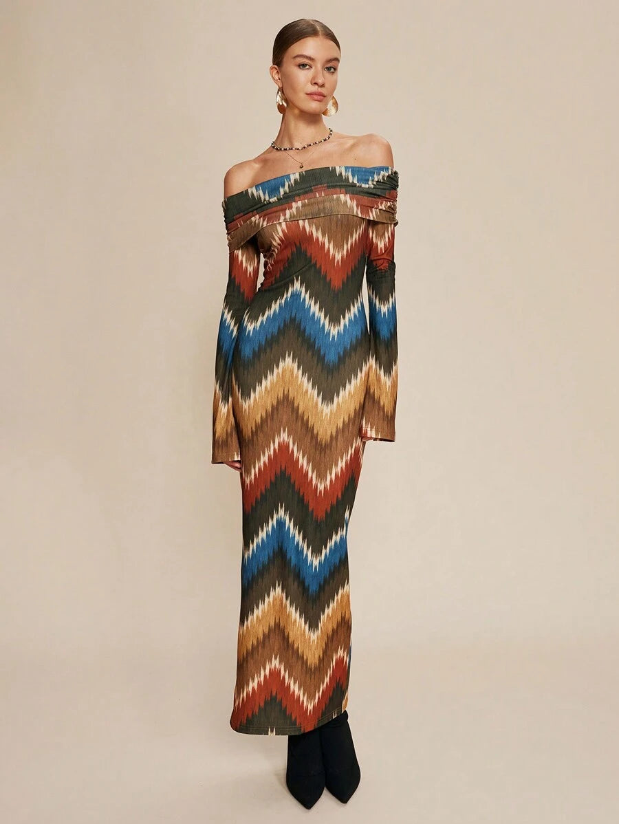 Rochie maxi SHEIN, mix culori