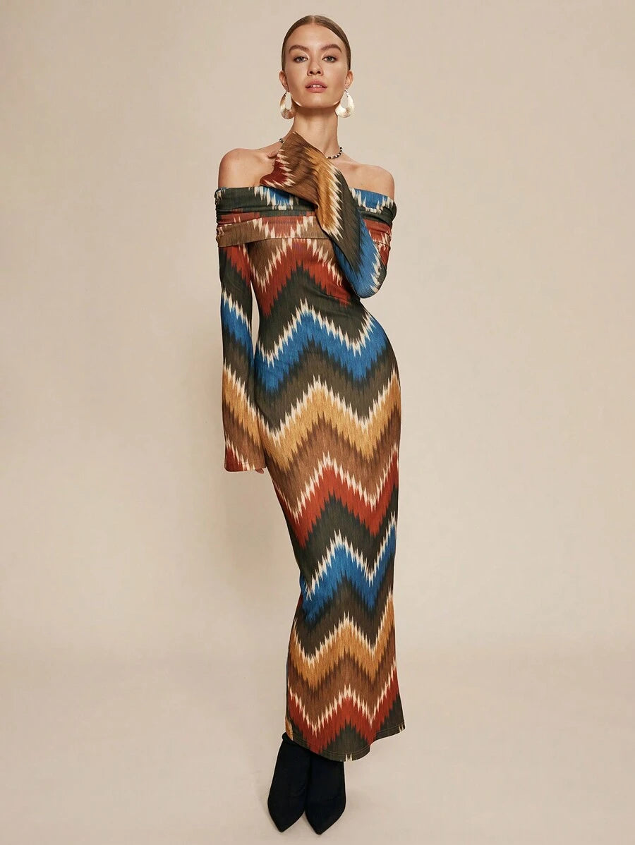 Rochie maxi SHEIN, mix culori