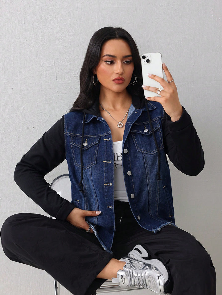 Jachetă denim SHEIN, mix culori