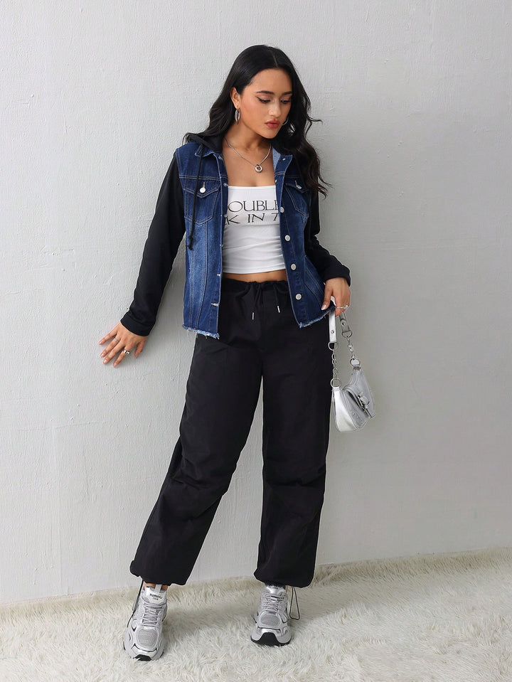 Jachetă denim SHEIN, mix culori