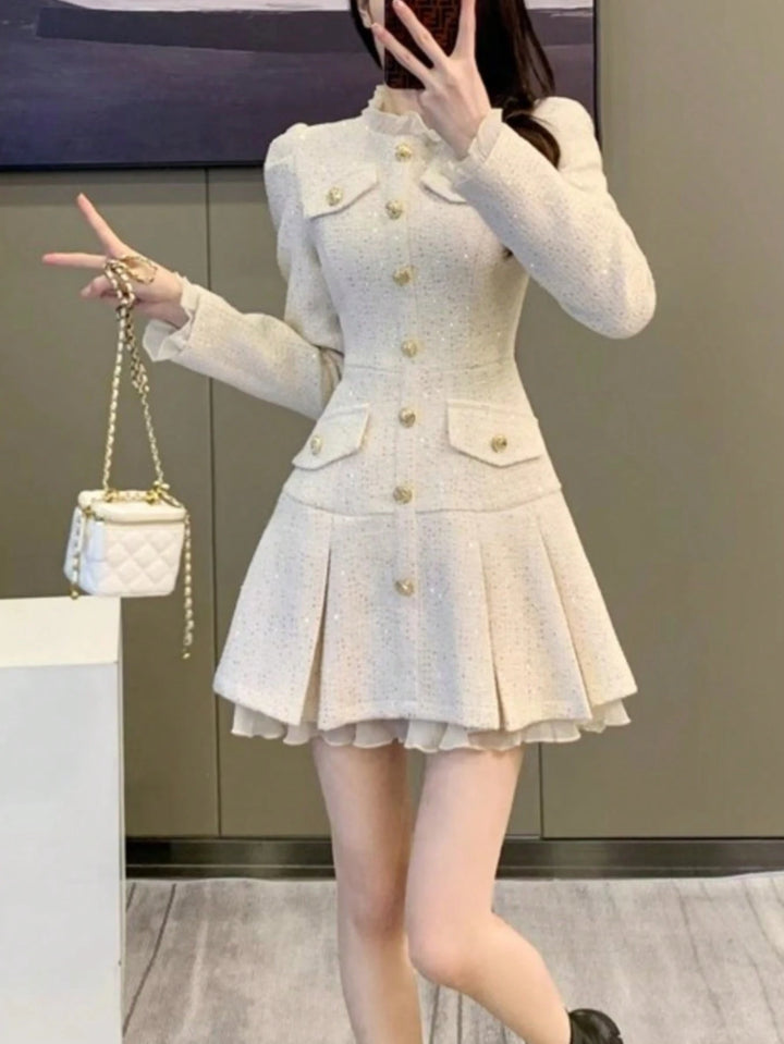 Rochie mini SHEIN, bej