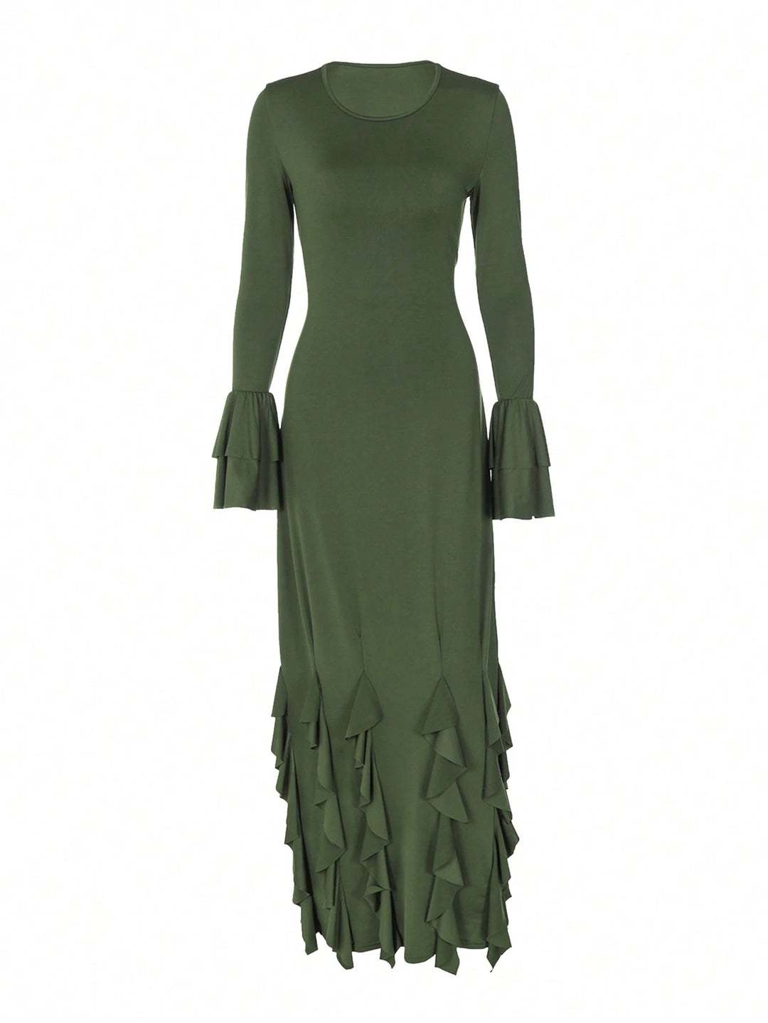 Rochie maxi SHEIN, verde