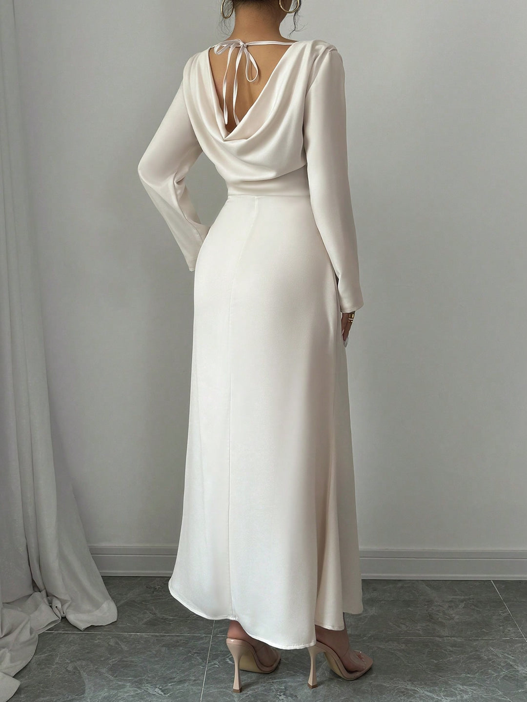 Rochie maxi SHEIN, bej