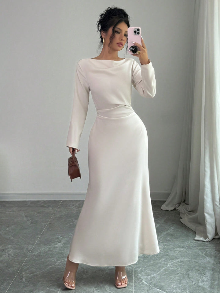 Rochie maxi SHEIN, bej