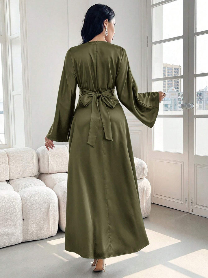 Rochie maxi SHEIN, kaki