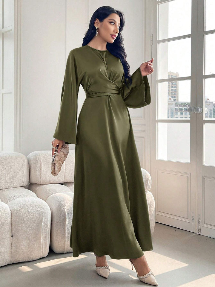 Rochie maxi SHEIN, kaki