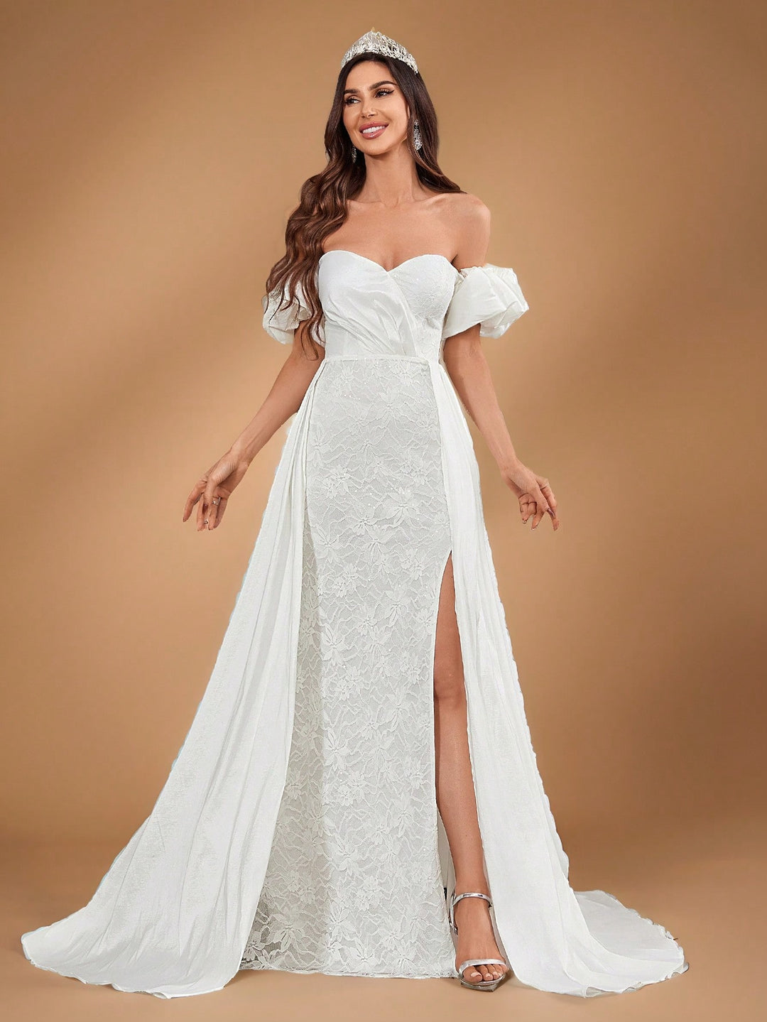 Rochie de mireasă SHEIN, bej