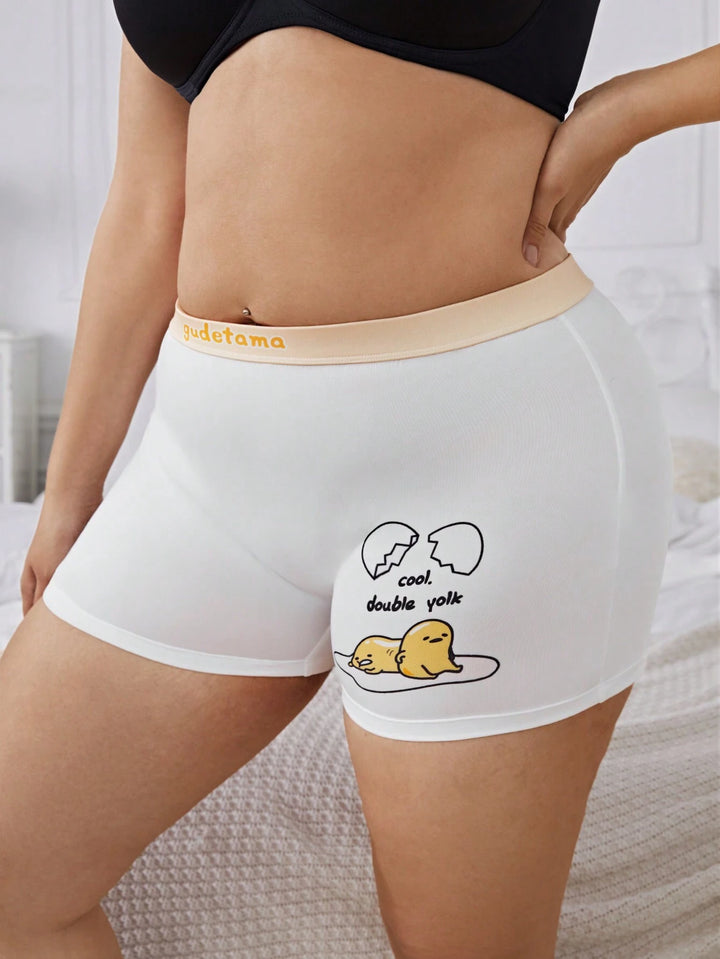 Shein Curve+ rövidnadrág, fehér