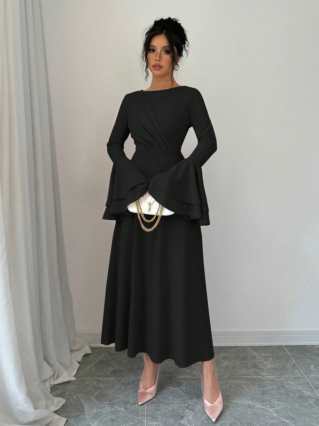 Rochie midi SHEIN, negru