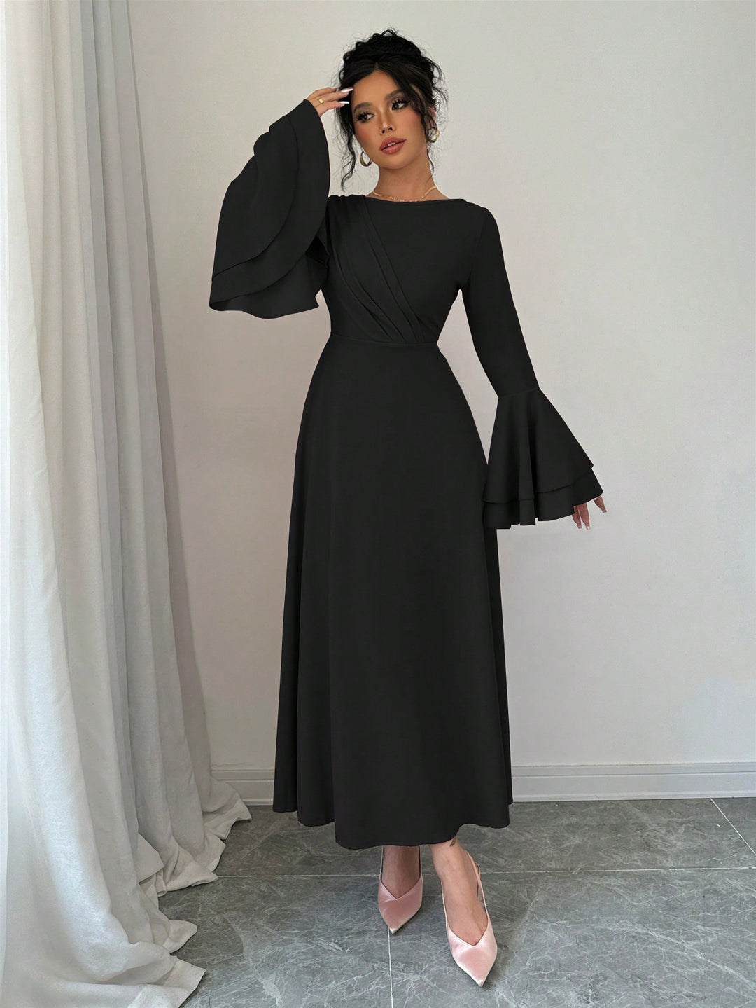 Rochie midi SHEIN, negru