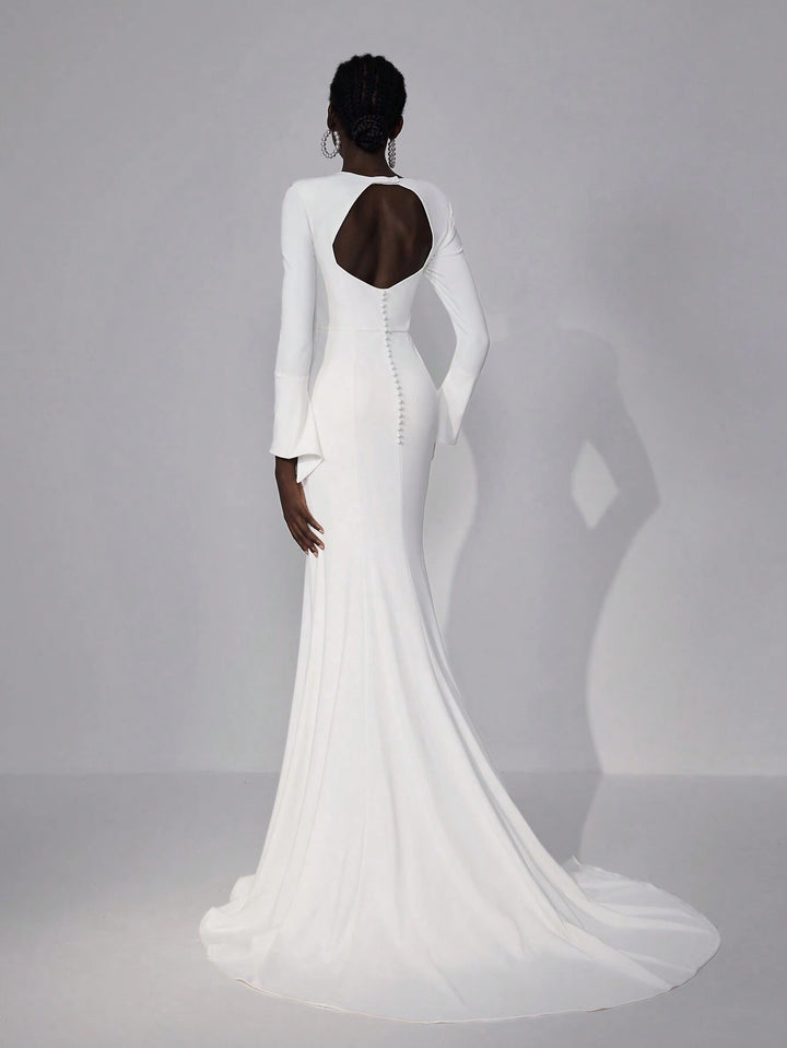 Rochie de ocazie și bridal Shein Belle, alb