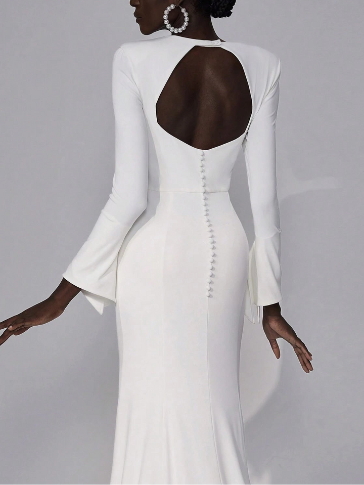 Rochie de ocazie și bridal Shein Belle, alb