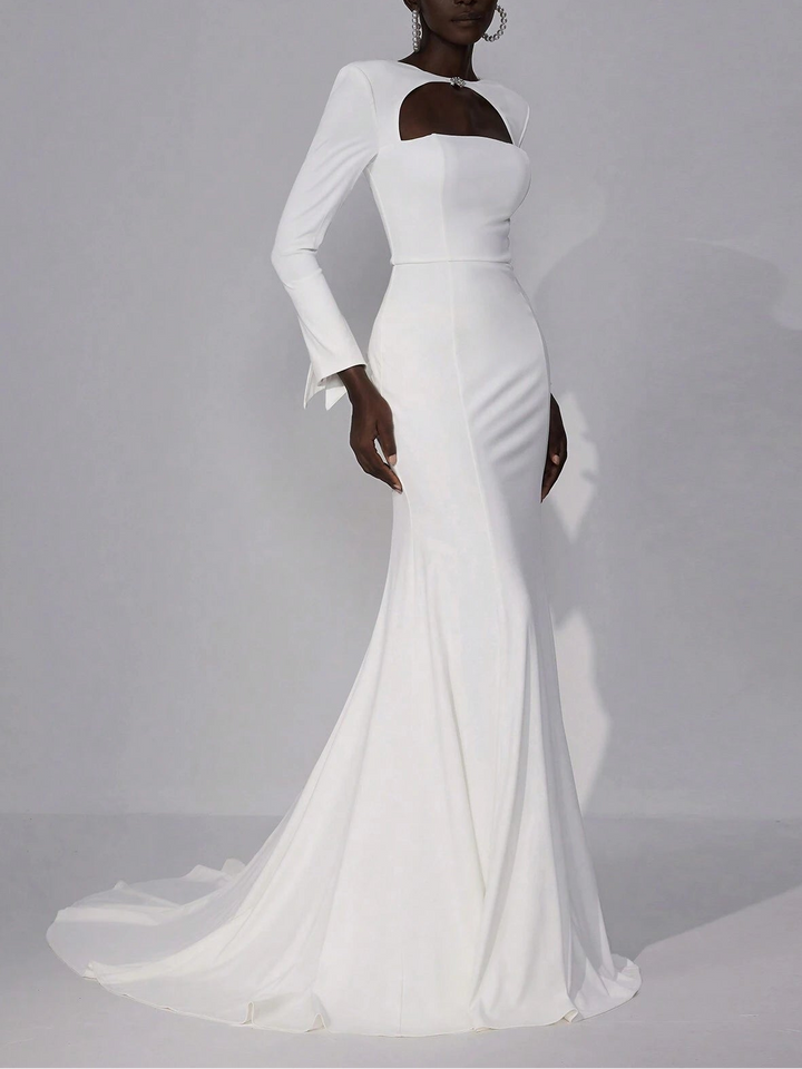Rochie de ocazie și bridal Shein Belle, alb