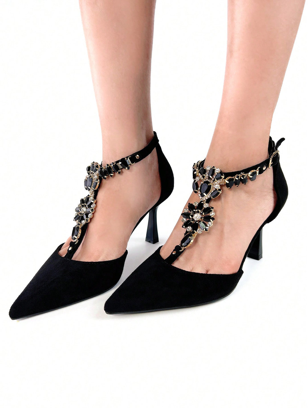 Pantofi cu toc SHEIN, negru