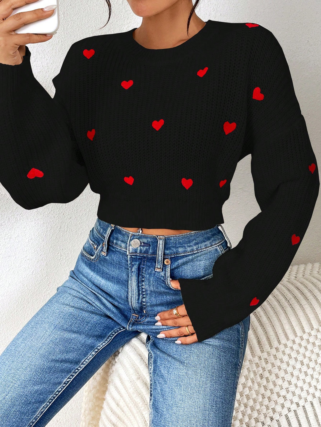 Pulover SHEIN, negru
