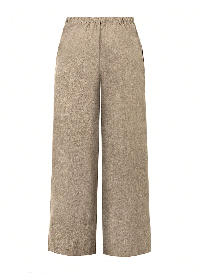 Pantalon de costum SHEIN, kaki