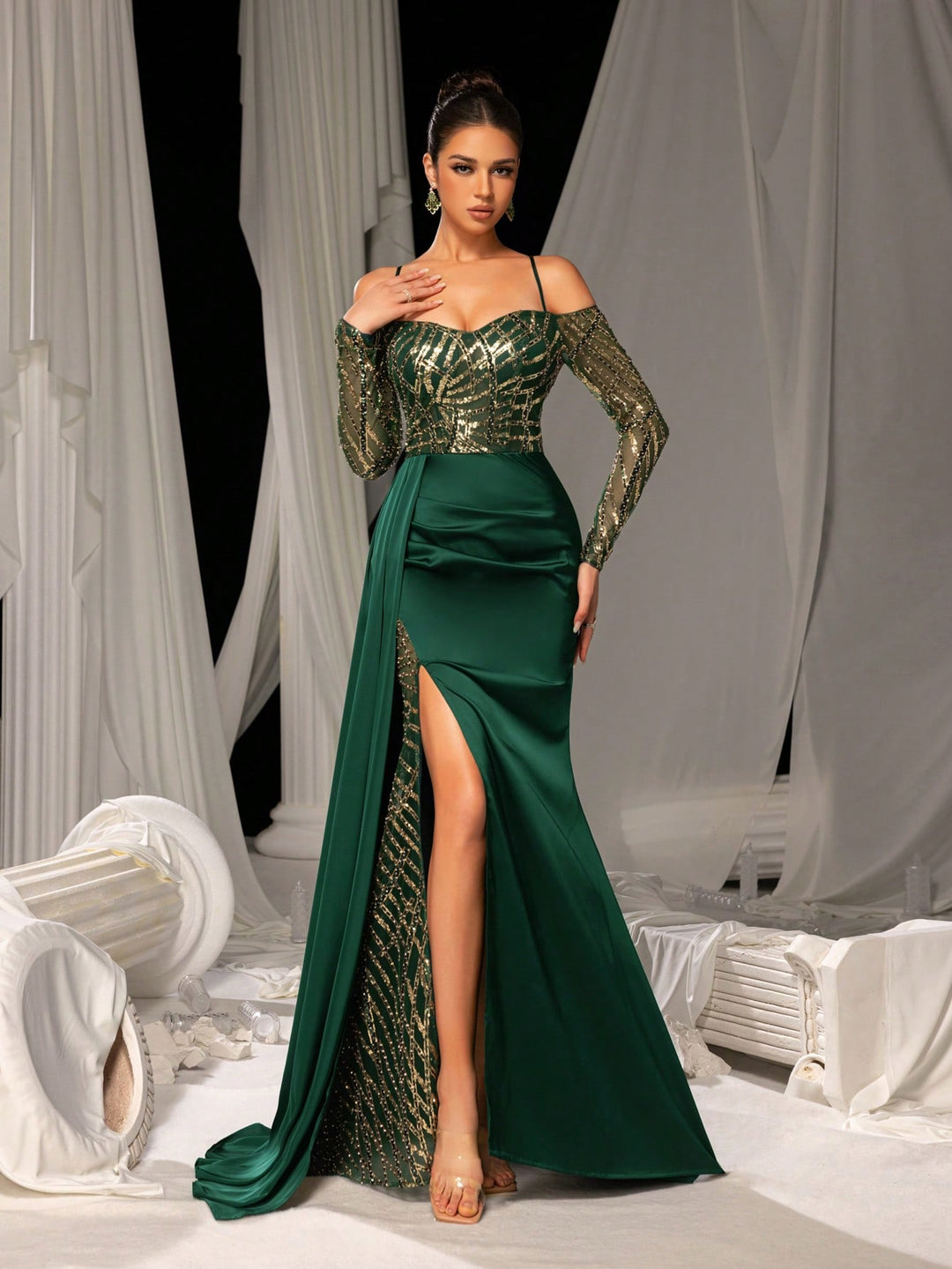 Rochie SHEIN, verde