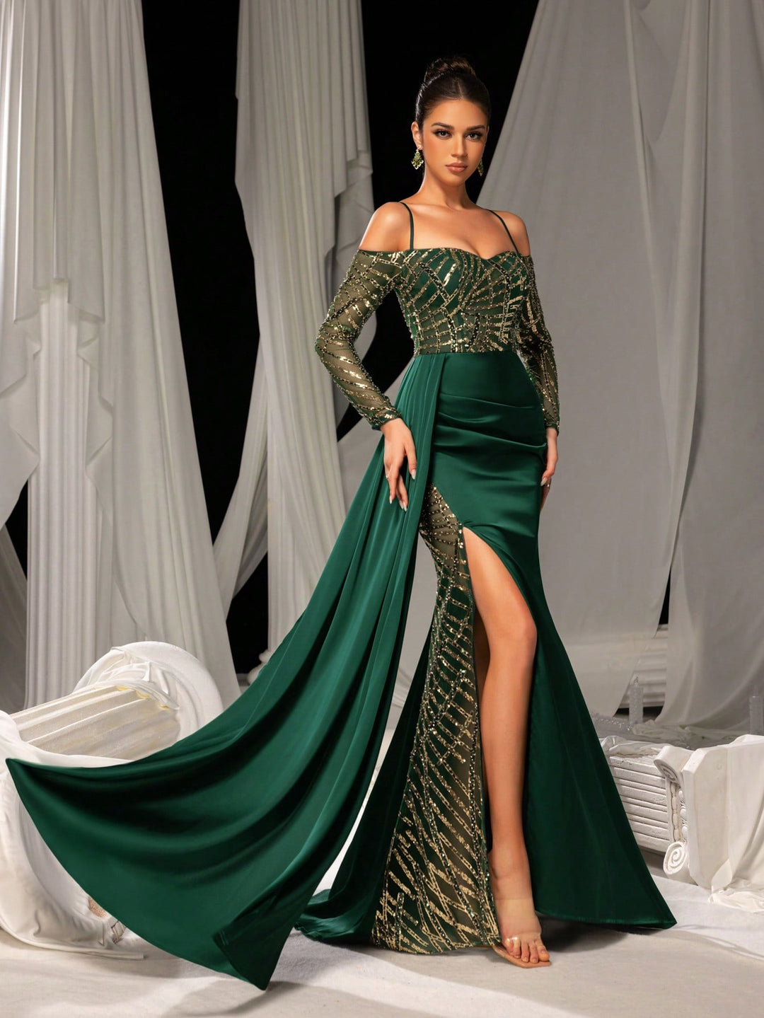 Rochie SHEIN, verde