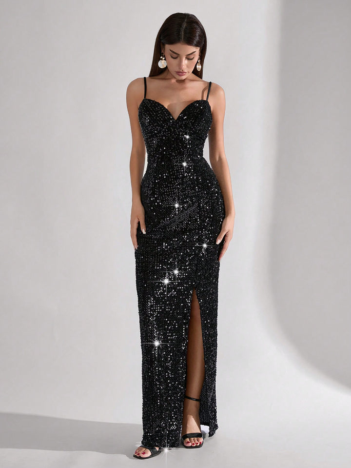 Rochie maxi SHEIN, negru